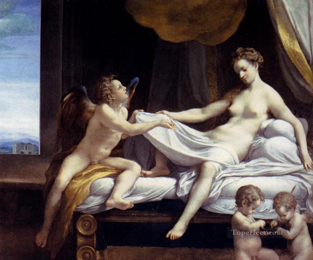 Jupiter And Io Renaissance Mannerism Antonio da Correggio Oil Paintings